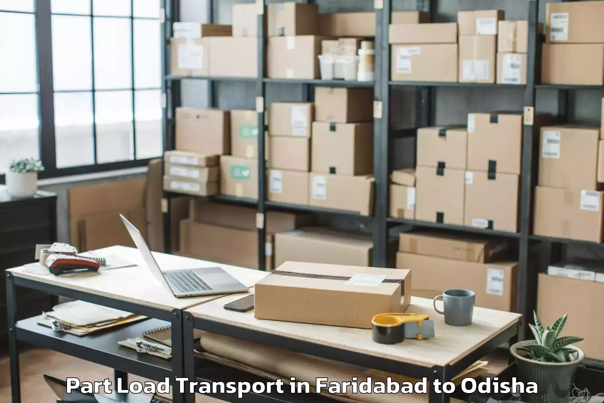 Faridabad to Kharhial Part Load Transport